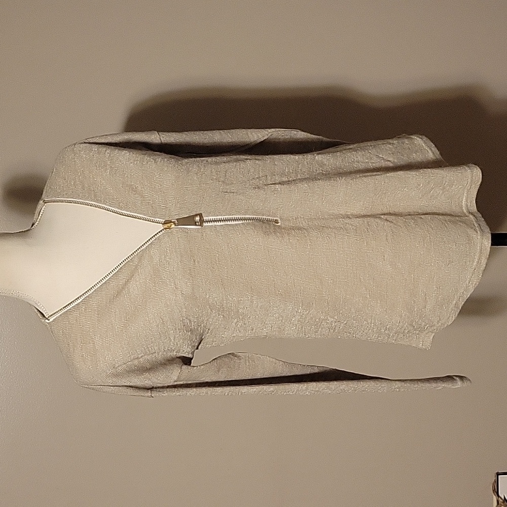 Soft Surroundings Zip Up Shirt Tan Womens‎ Small